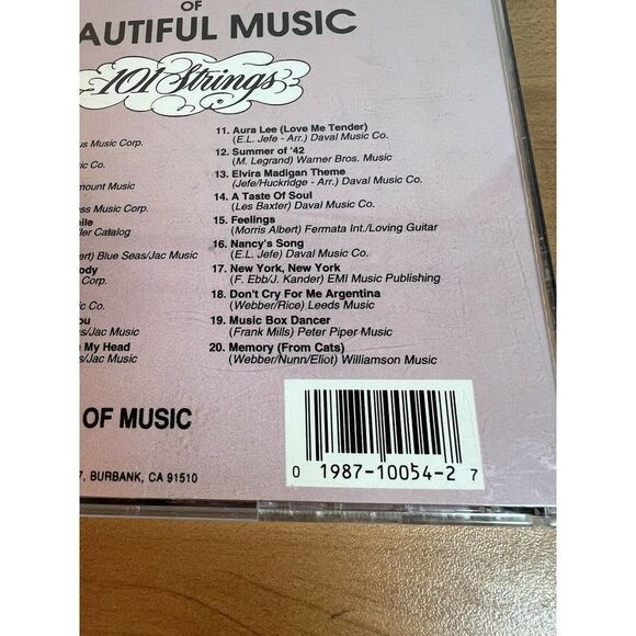 20 Years of Beautiful Music - Music CD - 101 Strings - 1990 Alshire Intl - Picture 5 of 7